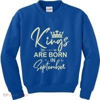 September Birthday Graphic Born In September Gift Kids Sweatshirt thumb 0