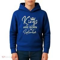 September Birthday Graphic Born In September Gift Kids Hoodie thumb 4