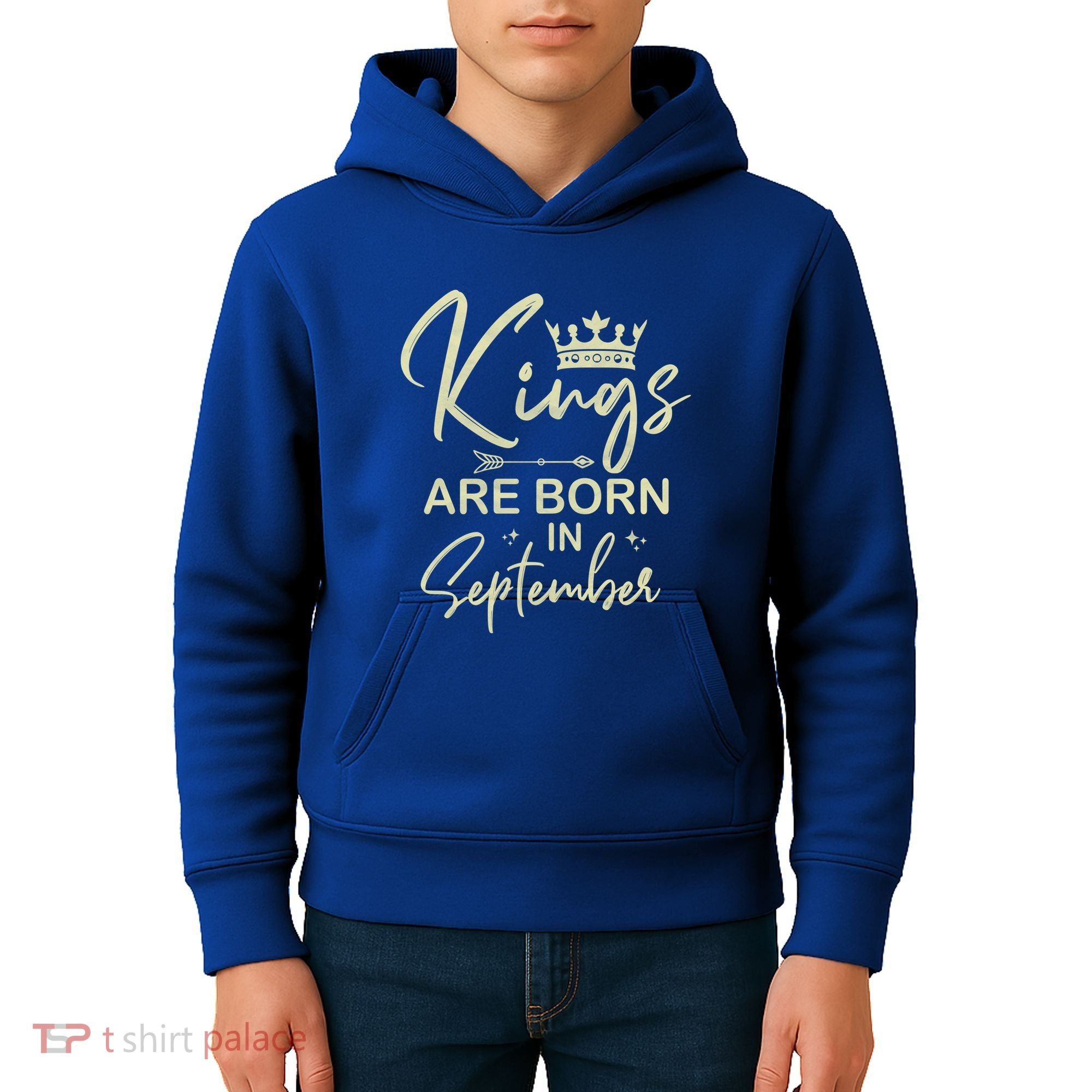 September Birthday Graphic Born In September Gift Kids Hoodie