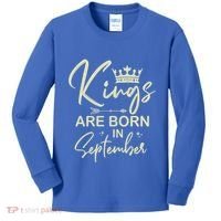 September Birthday Graphic Born In September Gift Kids Long Sleeve Shirt thumb 0