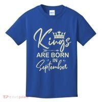 September Birthday Graphic Born In September Gift Kids T-Shirt thumb 0