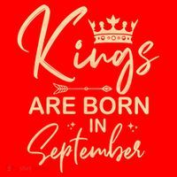 September Birthday Graphic Born In September Gift Santa Hat thumb 1