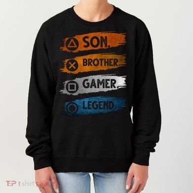 Son Brother Gamer Legend Controller Women's Sweatshirt