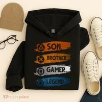 Son Brother Gamer Legend Controller Hoodie thumb 4