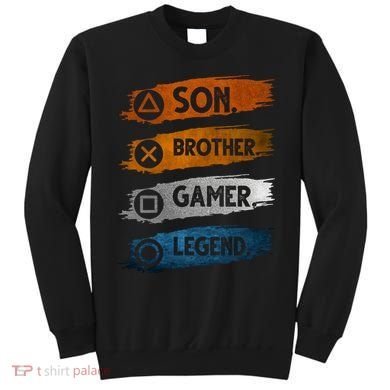 Son Brother Gamer Legend Controller Sweatshirt