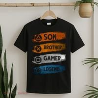 Son Brother Gamer Legend Controller T-Shirt thumb 2