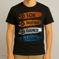 Son Brother Gamer Legend Controller T-Shirt thumb 3