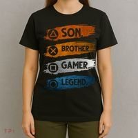 Son Brother Gamer Legend Controller T-Shirt thumb 4