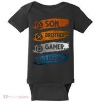 Son Brother Gamer Legend Controller Baby Bodysuit thumb 0