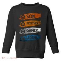 Son Brother Gamer Legend Controller Toddler Sweatshirt thumb 0