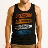 Son Brother Gamer Legend Controller Tank Top thumb 3