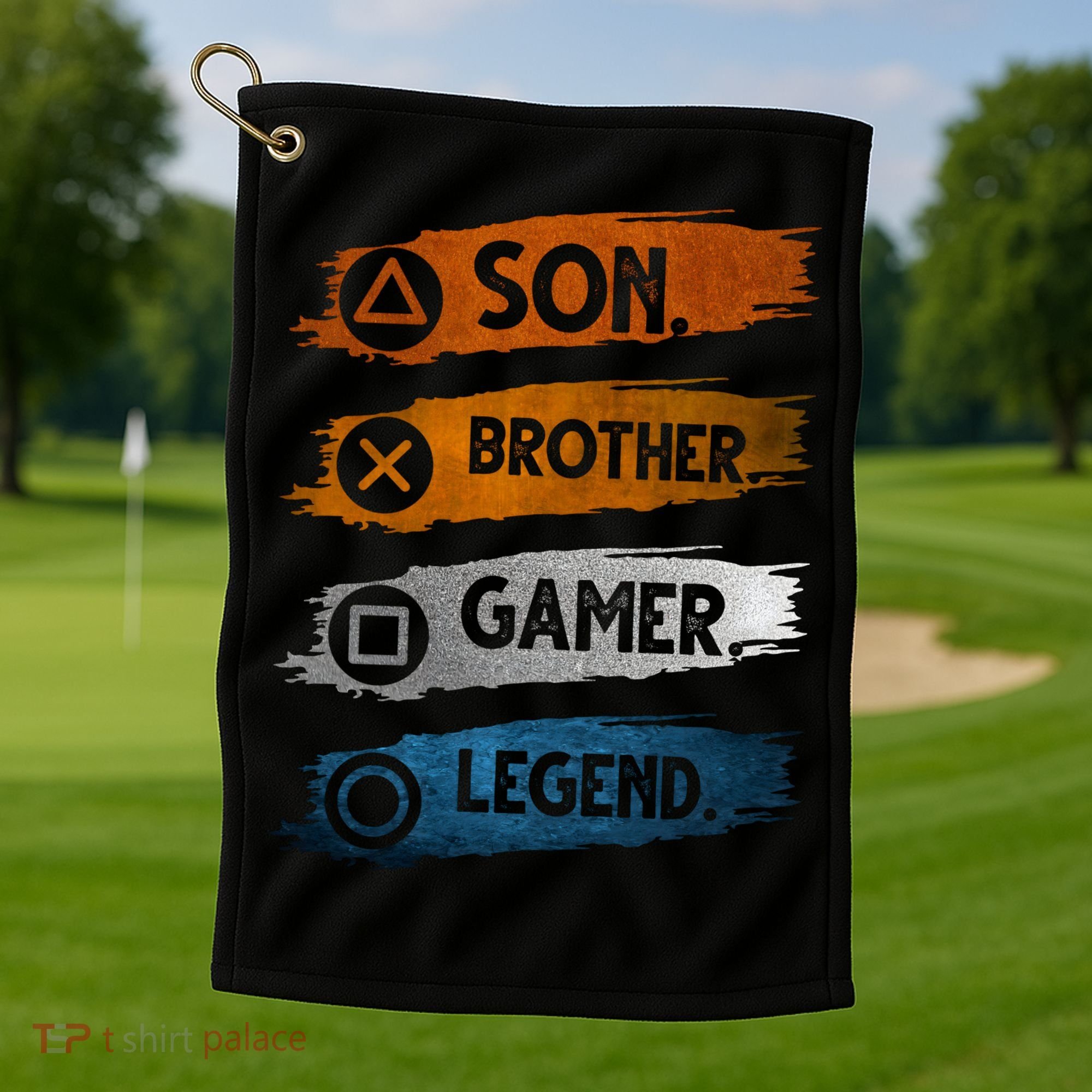 Son Brother Gamer Legend Controller Golf Towel