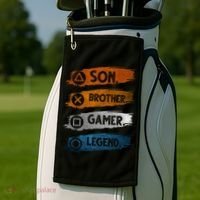 Son Brother Gamer Legend Controller Golf Towel thumb 2