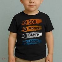 Son Brother Gamer Legend Controller Toddler T-Shirt thumb 2