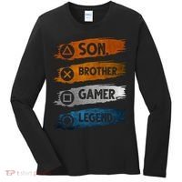 Son Brother Gamer Legend Controller Women's Long Sleeve Shirt thumb 0