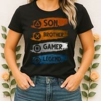 Son Brother Gamer Legend Controller Women's T-Shirt thumb 2