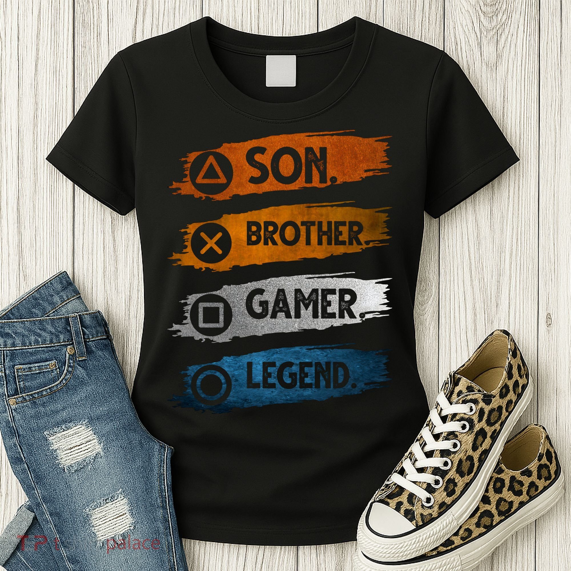 Son Brother Gamer Legend Controller Women's T-Shirt