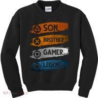 Son Brother Gamer Legend Controller Kids Sweatshirt thumb 0