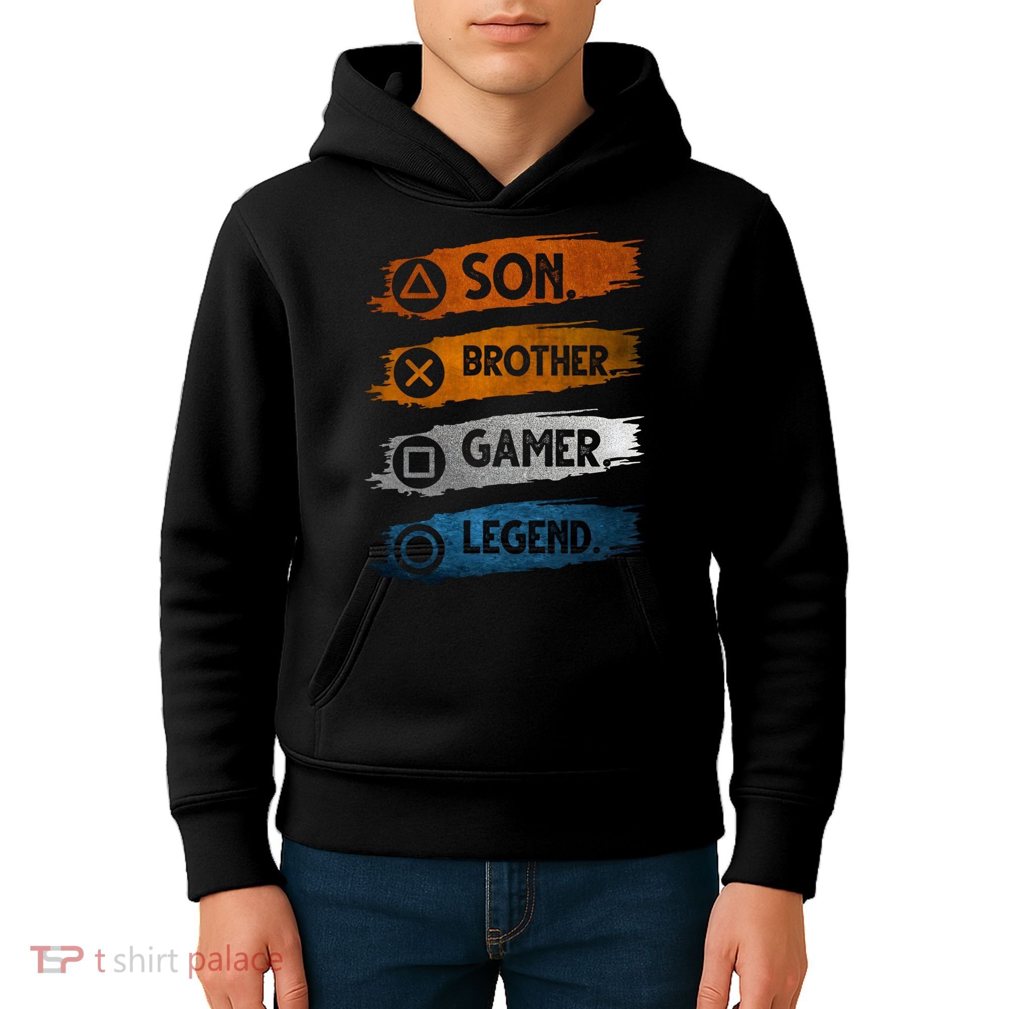 Son Brother Gamer Legend Controller Kids Hoodie
