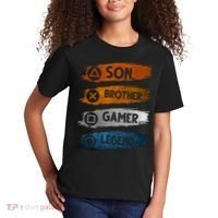 Son Brother Gamer Legend Controller Kids T-Shirt thumb 2