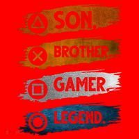 Son Brother Gamer Legend Controller Santa Hat thumb 1