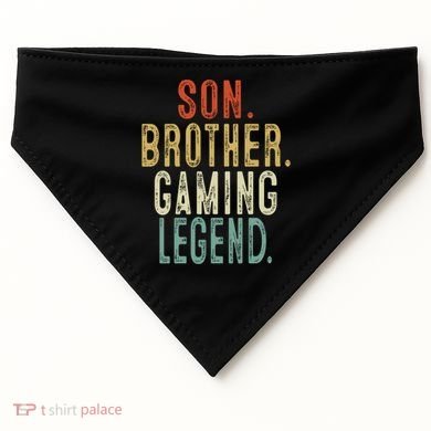 Son Brother Gaming Legend Meaningful Gift USA-Made Doggie Bandana