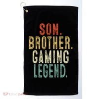 Son Brother Gaming Legend Meaningful Gift Golf Towel thumb 0