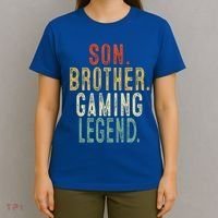 Son Brother Gaming Legend Meaningful Gift T-Shirt thumb 4