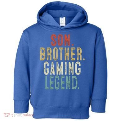 Son Brother Gaming Legend Meaningful Gift Toddler Hoodie