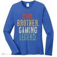 Son Brother Gaming Legend Meaningful Gift Women's Long Sleeve Shirt thumb 0