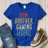 Son Brother Gaming Legend Meaningful Gift Women's T-Shirt thumb 3
