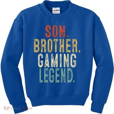 Son Brother Gaming Legend Meaningful Gift Kids Sweatshirt