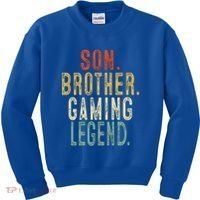 Son Brother Gaming Legend Meaningful Gift Kids Sweatshirt thumb 0