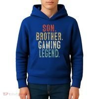 Son Brother Gaming Legend Meaningful Gift Kids Hoodie thumb 4