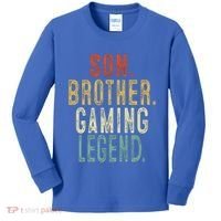 Son Brother Gaming Legend Meaningful Gift Kids Long Sleeve Shirt thumb 0