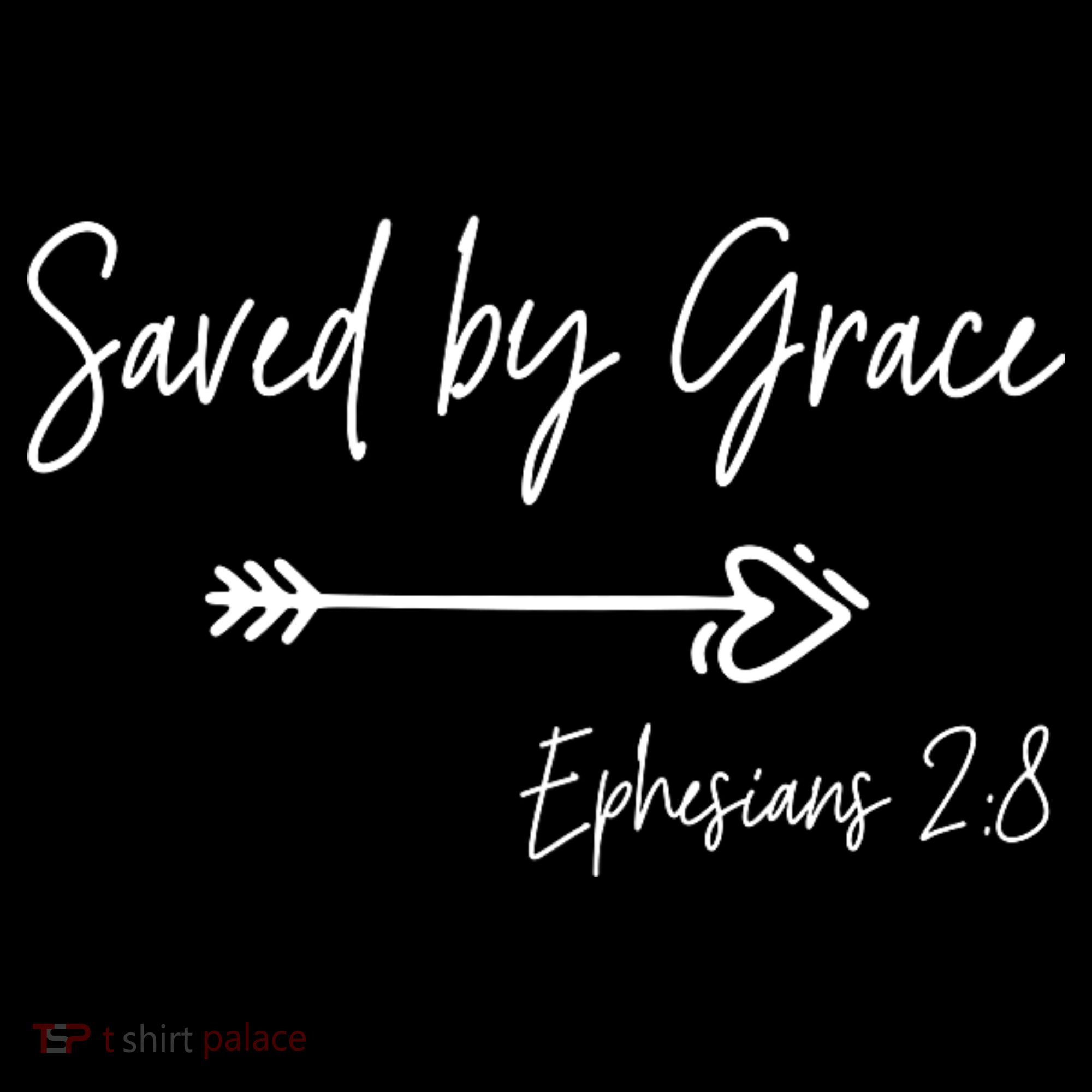 Saved By Grace Ephesians Scripture Christian Bible Verse Women's Hoodie