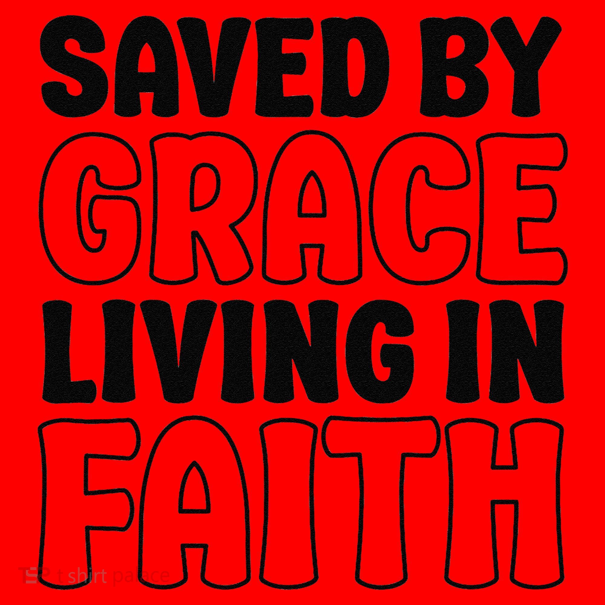 Saved By Grace Living In Faith Inspirational Biblical Santa Hat