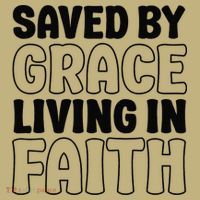 Saved By Grace Living In Faith Inspirational Biblical Hoodie thumb 2