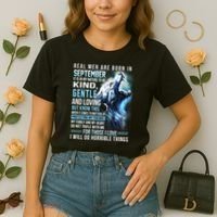September Birthday Gift Comfort Colors Boxy T-Shirt thumb 2