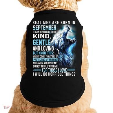 September Birthday Gift Doggie Tank