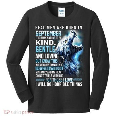 September Birthday Gift Kids Long Sleeve Shirt