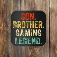 Son Brother Gaming Legend Gamer Gaming Coaster thumb 0