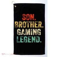 Son Brother Gaming Legend Gamer Gaming Golf Towel thumb 0