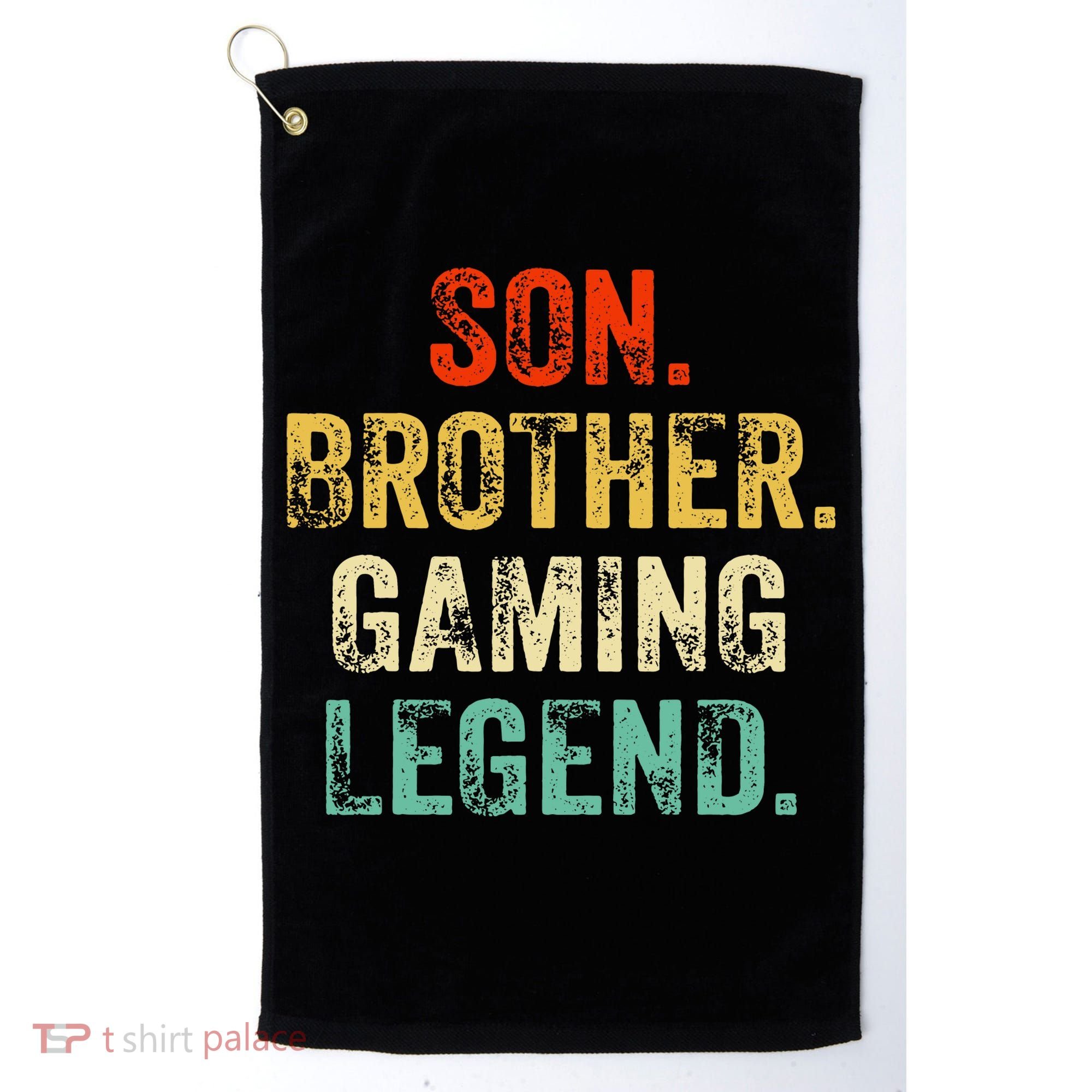 Son Brother Gaming Legend Gamer Gaming Golf Towel