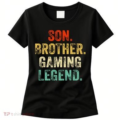 Son Brother Gaming Legend Gamer Gaming Women's T-Shirt