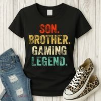 Son Brother Gaming Legend Gamer Gaming Women's T-Shirt thumb 3