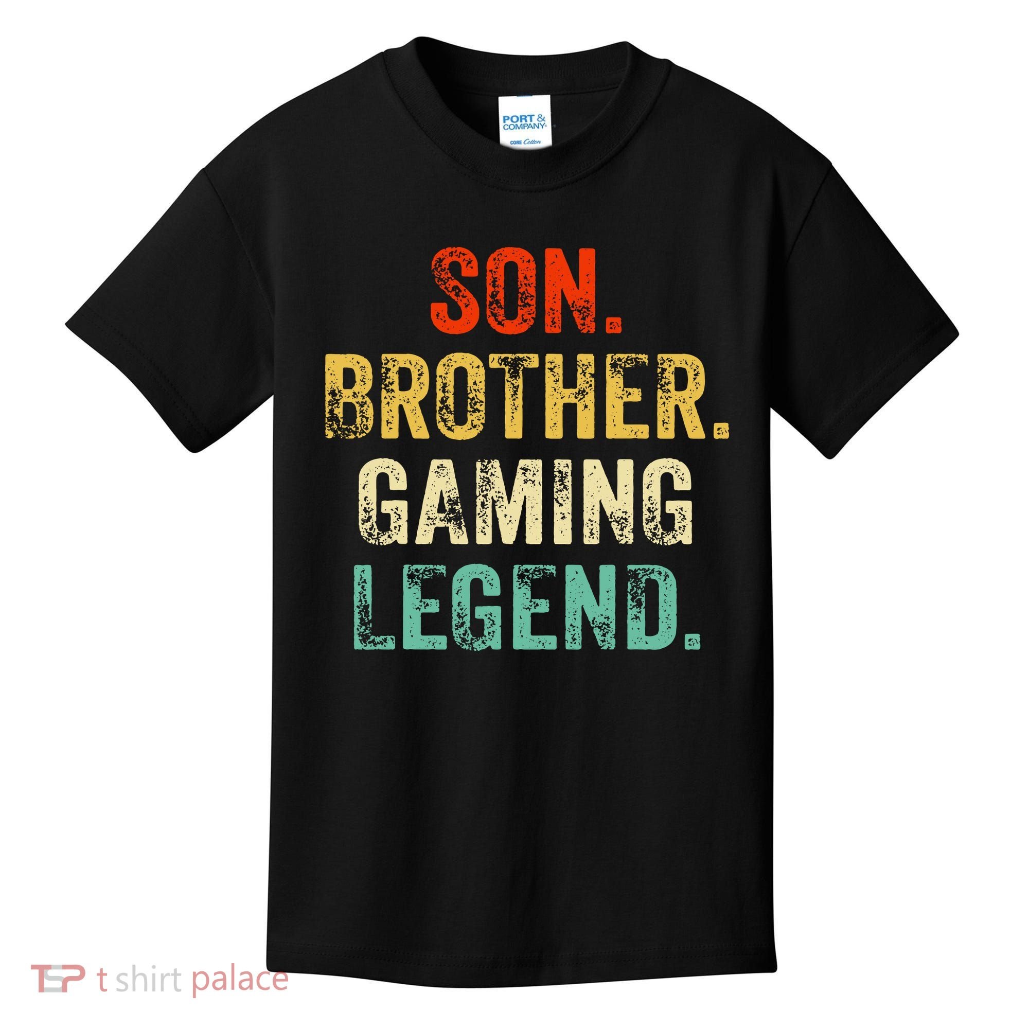 Son Brother Gaming Legend Gamer Gaming Kids T-Shirt