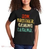 Son Brother Gaming Legend Gamer Gaming Kids T-Shirt thumb 2
