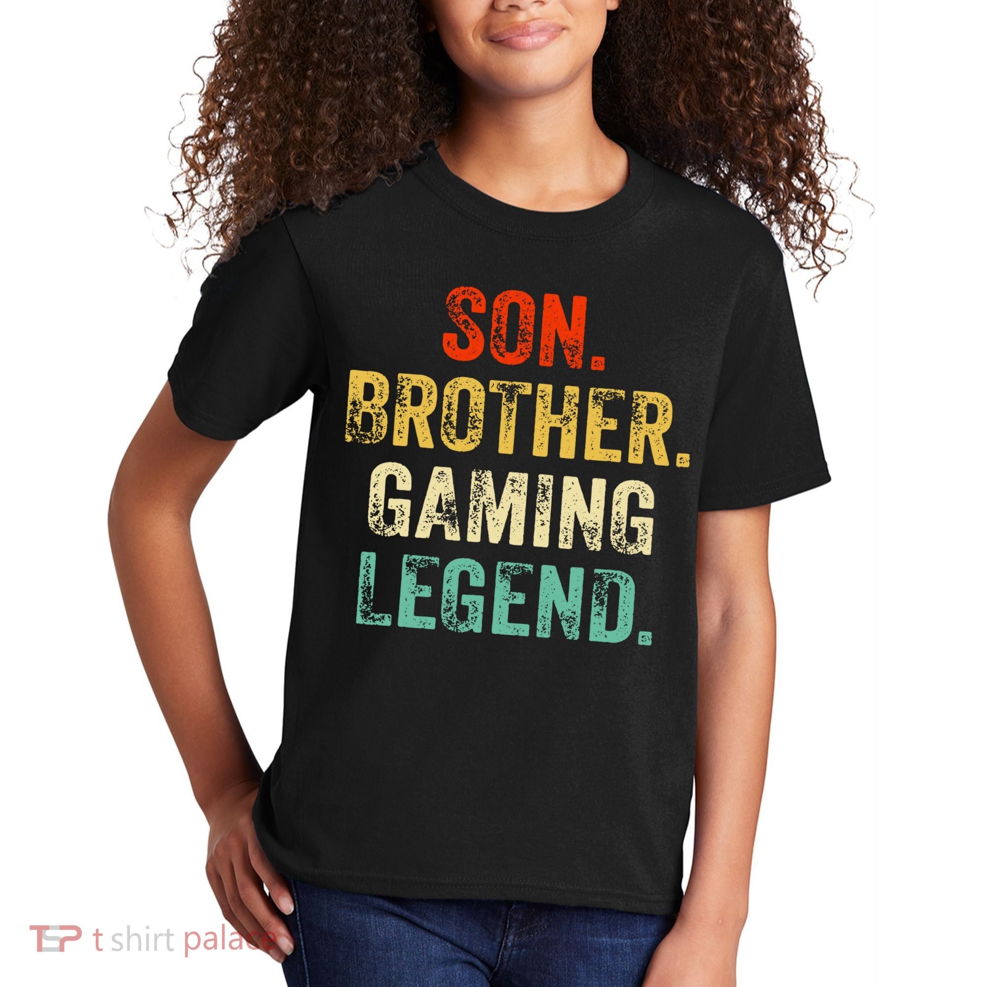 Son Brother Gaming Legend Gamer Gaming Kids T-Shirt