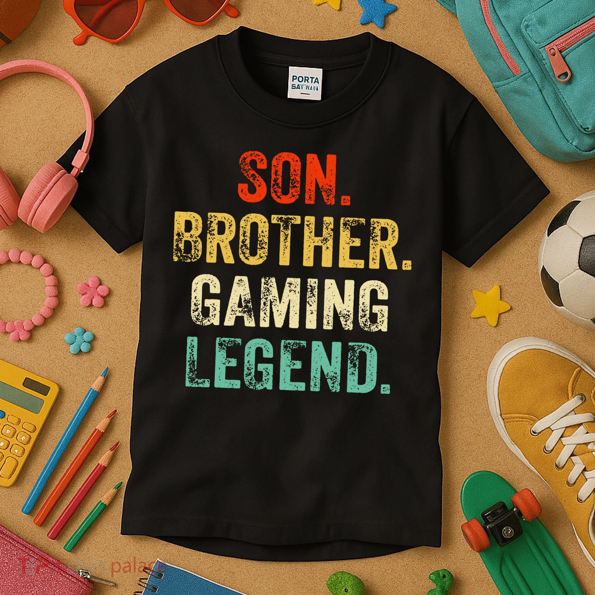 Son Brother Gaming Legend Gamer Gaming Kids T-Shirt